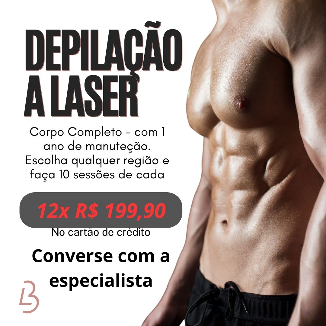 Corpo Completo Masculino + 1 ano de manutenção
